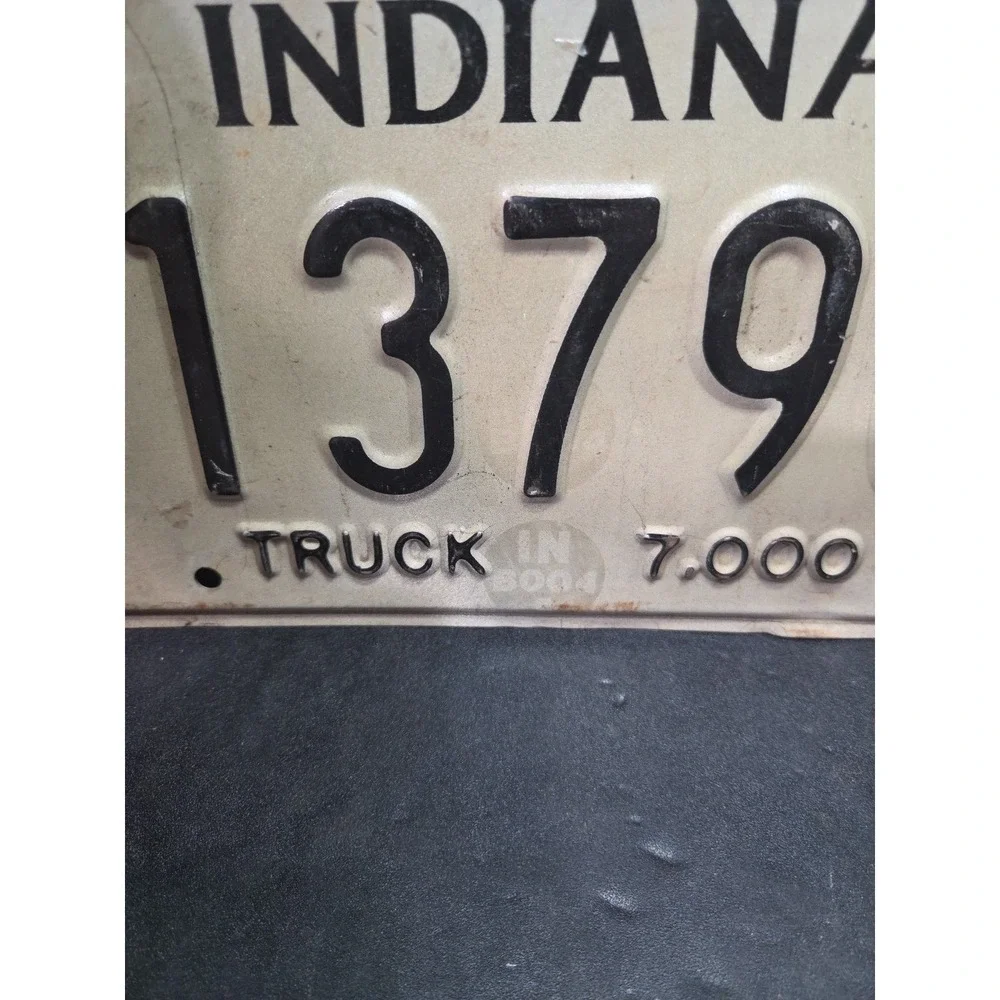 Indiana Vintage 1998 Truck License Plate 713790A Kosciusko County 7000 lb Metal